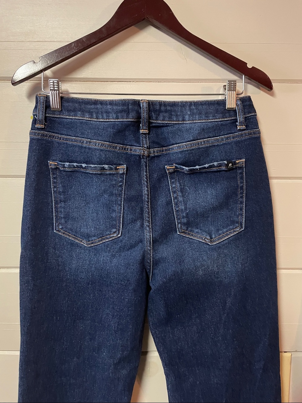 J21 Eleven by Risen High Rise Dark Wash Straight Leg Jeans Size 29. - Picture 6 of 12
